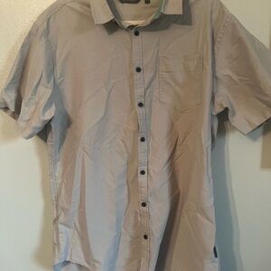 Men's Departwest Gray Short Sleeve Button Down Shirt Size XL NWOT
